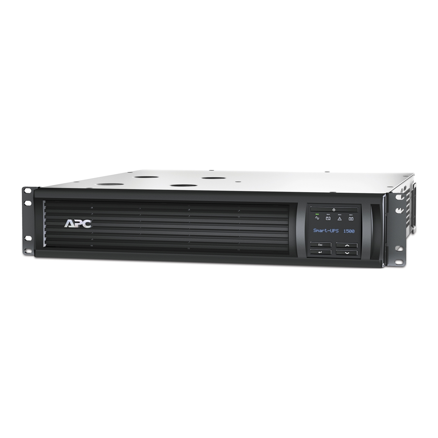 464581-smt1500rmi2unc-731304327684-0.webp Schneider Electric APC Smart-UPS, Rackmount 2U, 230V, 4x IEC C13 sockets, Network card, AVR, LCD SMT1500RMI2UNC 1500 VA 1000 W 230 V