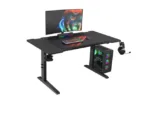Genesis   Modular Gaming Desk   Holm 140 RGB   Anthracite Black