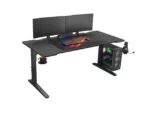 Genesis   Modular Gaming Desk   Holm 160 RGB   Anthracite Black
