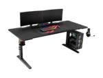 Genesis   Modular Gaming Desk   Holm 180 RGB   Anthracite Black