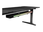 Genesis   Modular Gaming Desk   Holm 180 RGB   Anthracite Black
