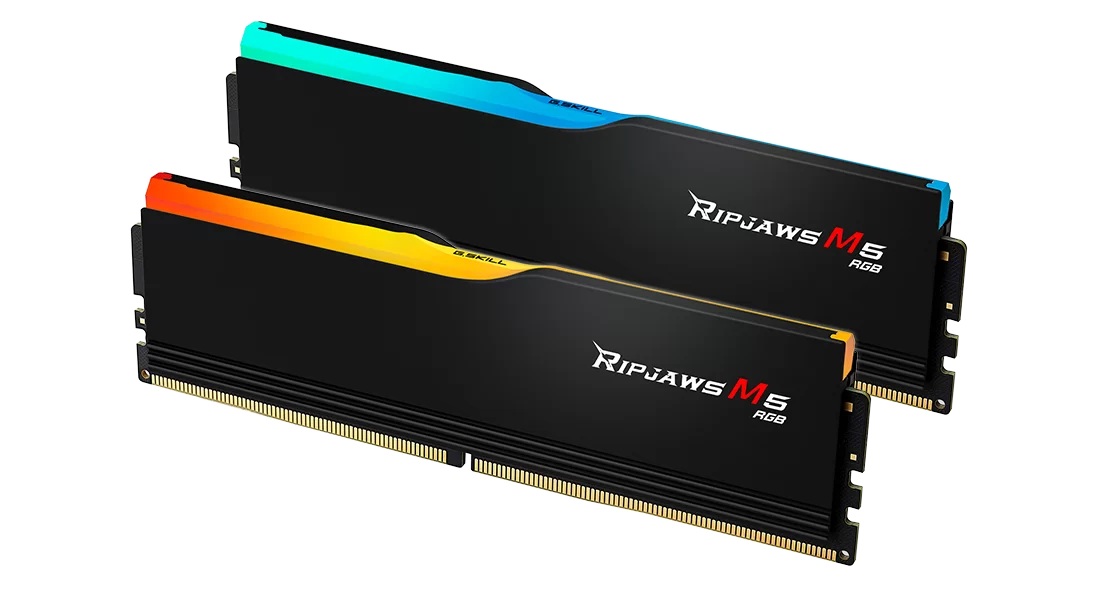 465369-f5-6400j3239f48gx2-rm5rk-4713294235176-0.webp G.Skill Ripjaws M5 RGB 96 GB DDR5 6400 MHz PC/server Registered No ECC No