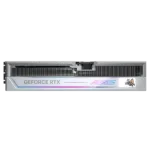 Vaizdo plokštė GIGABYTE GV-N5090AORUSM ICE-32GD, šoninis vaizdas su jungtimis