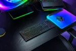 Razer   BlackWidow V4 Low-profile HyperSpeed   Gaming Keyboard   Wireless   US   2.4GHz, Bluetooth, USB-C   Yellow Linear
