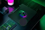 Razer   Wireless Charging Gaming Mouse Mat and Puck, Hard Edition   HyperFlux V2 Wireless Charging System   Gaming Mouse Mat   360 x 311 mm   Black