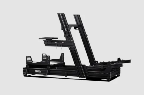 Next Level Racing   Aluminum; Carbon Steel   Racing Simulator Cockpit   GTElite Wheel Plate Edition   Black