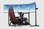 Next Level Racing   Flight Simulator Cockpit   Black and Red