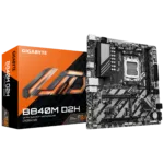 Gigabyte B840M D2H   Processor family AMD   Processor socket AM5   DDR5   Supported hard disk drive interfaces SATA, M.2   Number of SATA connectors 4