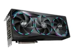 Vaizdo plokštė Gigabyte AORUS GeForce RTX 5070 MASTER 12G, šoninis vaizdas