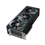 Vaizdo plokštė Gigabyte AORUS GeForce RTX 5070 MASTER 12G, šoninis vaizdas