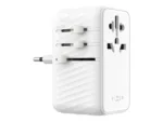 Fixed   Voyager 85W travel adapter for EU, UK and USA/AUS, with 4xUSB-C and 1xUSB output   Adapter