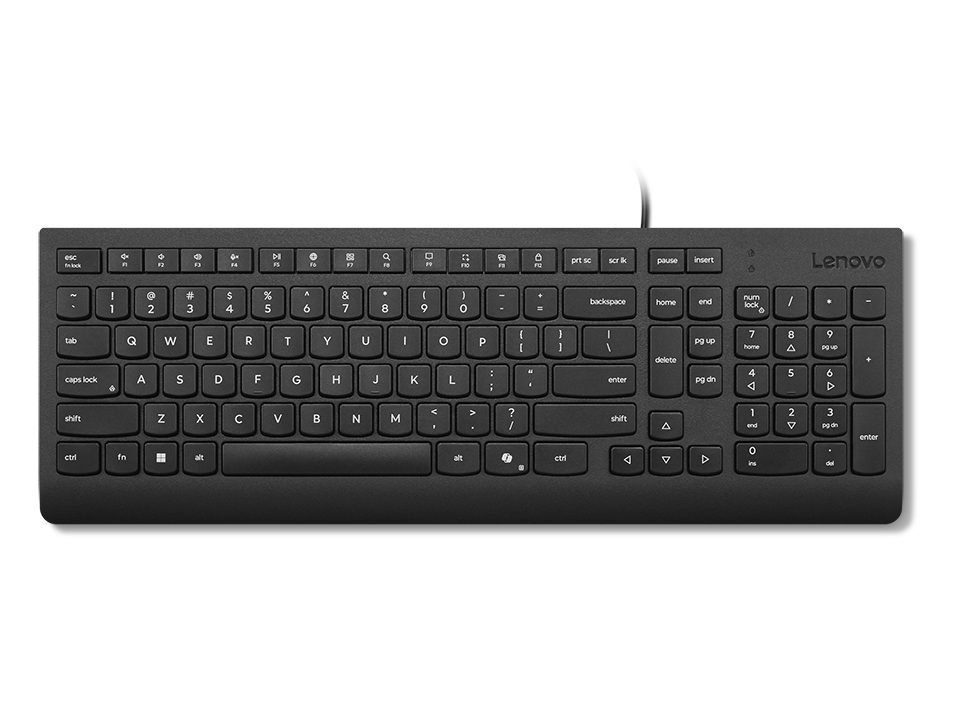 466887-4y41r64633-195892116226-0.webp Lenovo Keyboard Essential Keyboard Wired US English Black