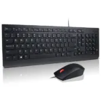 Lenovo Essential   Keyboard and Mouse Combo   Wired   US Euro   Black