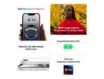Apple   iPhone 16e   White   6.1 ”   Super Retina XDR   2532 x 1170 pixels   A18   Internal RAM 8 GB   512 GB   Dual SIM   4G   5G   Main camera resolution 48+12 MP   Secondary camera resolution 12 MP   iOS