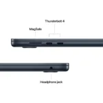 Apple MacBook   Air   Midnight   15 ”   2880 x 1864 pixels   Apple M4   16 GB   Solid-state drive capacity 256 GB   Apple M4 chip 10-core CPU/10-core GPU   macOS   802.11ax   Bluetooth version 5.0   Keyboard language Russian   Keyboard backlit   Warranty 12 month(s)