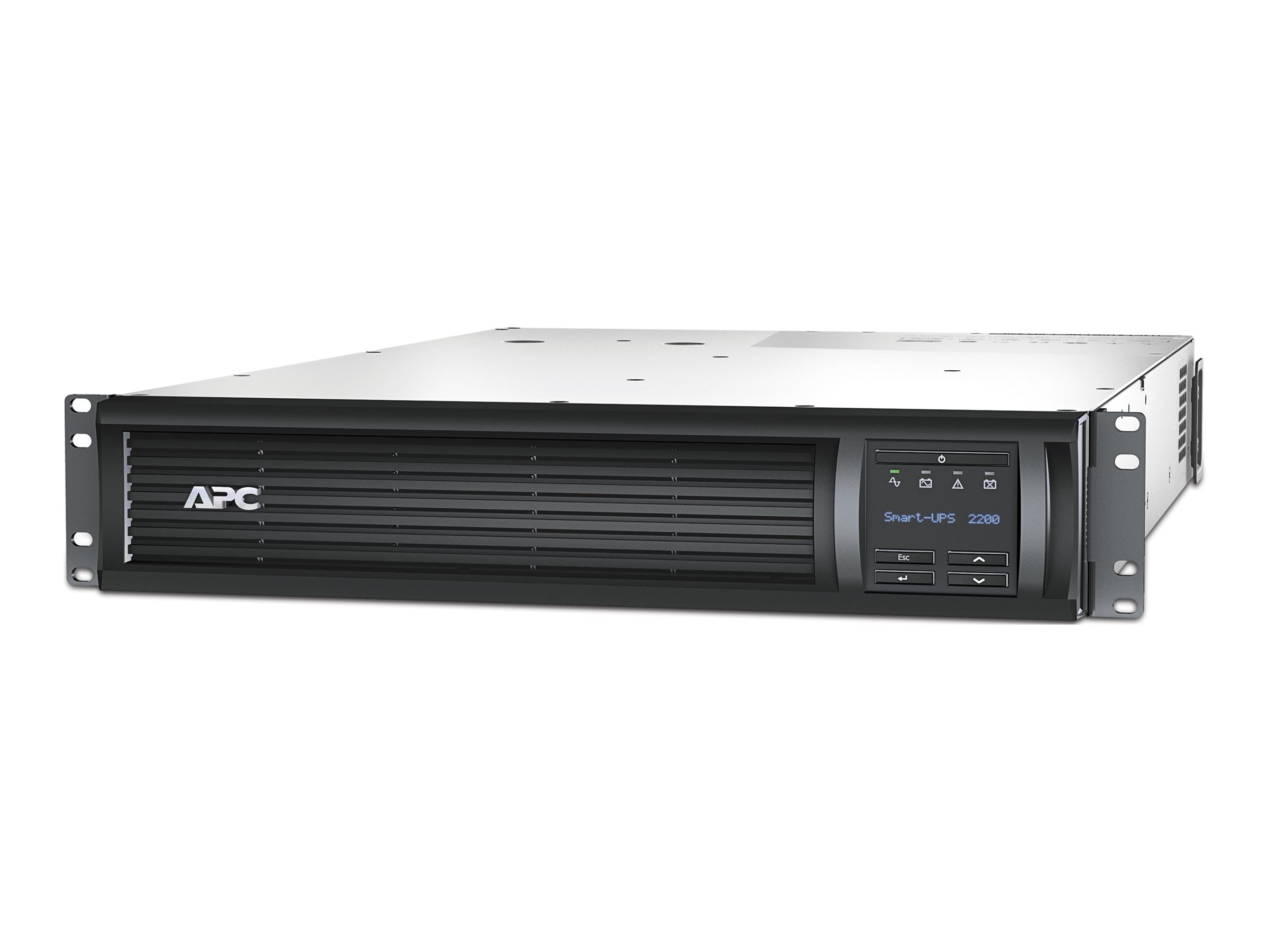 467339-smt2200rmi2u-0.webp APC Smart-UPS, Line Interactive, 2200VA, Rackmount 2U, 230V, 8x IEC C13+1x IEC C19 outlets, SmartSlot, AVR, LCD Schneider Electric