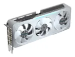 Vaizdo plokštė Gigabyte GeForce RTX 5070 EAGLE OC ICE SFF, šoninis vaizdas