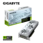 Vaizdo plokštė Gigabyte GeForce RTX 5070 EAGLE OC ICE SFF, šoninis vaizdas