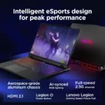 Lenovo Legion Pro 7 16IAX10H   Eclipse Black   16 ”   OLED   WQXGA   2560 x 1600 pixels   Intel Core Ultra 9   275HX   32 GB   CSODIMM DDR5   Solid-state drive capacity 2×1000 GB   NVIDIA GeForce RTX 5080   GDDR7   16 GB   Windows 11 Home   802.11be   Bluetooth version 5.4   Keyboard language English   Keyboard backlit   Warranty 24 month(s)   Battery warranty 12 month(s)