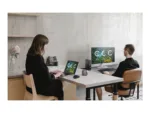 Monitorius Dell P2425DE, šoninis vaizdas su reguliuojamu aukščiu