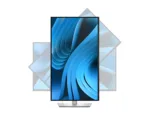 Monitorius Dell P2725QE, šoninis vaizdas su reguliuojamu aukščiu