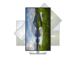 Monitorius Dell P2725QE, šoninis vaizdas su reguliuojamu aukščiu