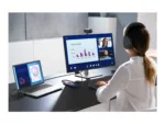 Monitorius Dell P2725QE, šoninis vaizdas su reguliuojamu aukščiu