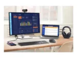 Monitorius Dell P2725QE, šoninis vaizdas su reguliuojamu aukščiu