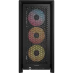 Corsair PC Case   Frame 4000D RS ARGB Modular   Black   Mid-Tower