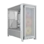 Corsair PC Case   Frame 4000D RS ARGB Modular   White   Mid-Tower