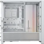 Corsair PC Case   Frame 4000D RS ARGB Modular   White   Mid-Tower