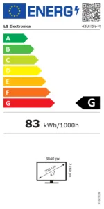 LG 43UH5N-M   43 ”   Landscape/Portrait   24/7   webOS   Wi-Fi   500 cd/m²   8 ms   178 °   178 °