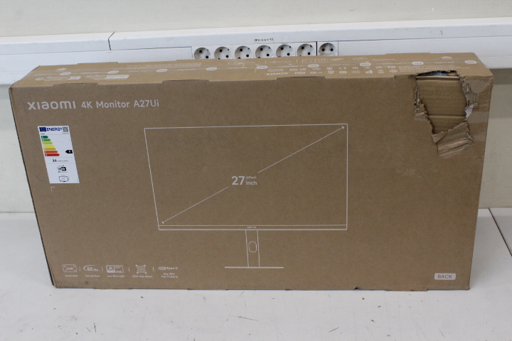 468405-ela6221eu-6941948706989-0.webp Xiaomi 4K Monitor A27Ui EU 27 ” IPS UHD 16:9 60 Hz 6 ms 3840 x 2160 pixels 360 cd/m² HDMI ports quantity 2