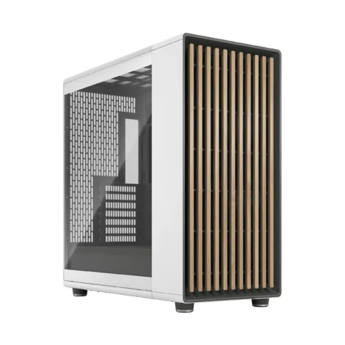 Fractal Design Computer Case   North XL   Chalk White TG Clear   ATX