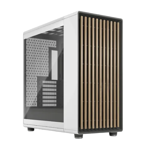Fractal Design Computer Case   North XL   Chalk White TG Clear   ATX