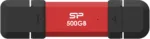 Silicon Power DS72   500 GB   USB Type-A/USB Type-C 3.2 Gen 2   Red