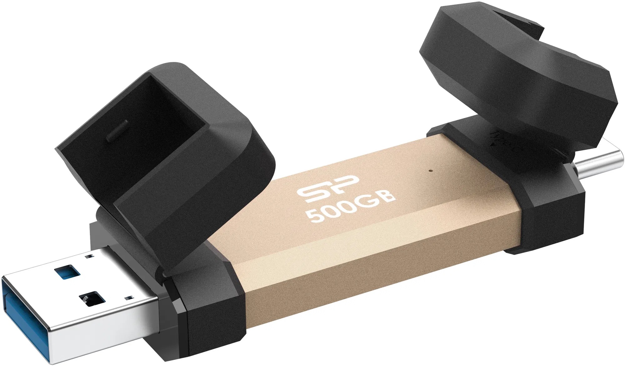 469015-sp500gbuc3s72vpg-4713436162537-0.webp Silicon Power DS72 500 GB USB Type-A/USB Type-C 3.2 Gen 2 Gold