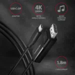 AXAGON Active cable   USB-C to DisplayPort   1.8 m
