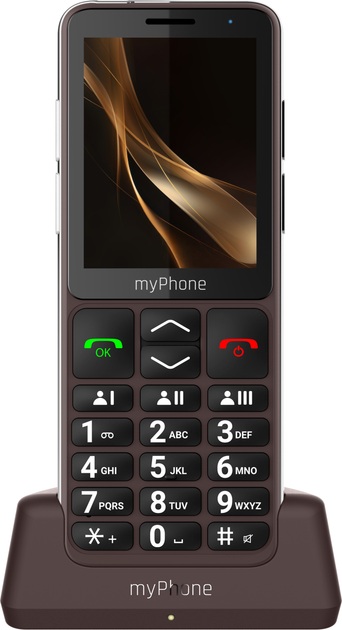 469544-tel001012-5902983632955-0.webp myPhone Bueno LTE Praline Collection Brown 2.8 ” IPS 48 MB 128 MB Single SIM MicroSD 3G Bluetooth Main camera resolution 2 MP 2000 mAh