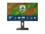 Philips   32B1N3800/00   32 ”   VA   16:9   60 Hz   4 ms   3840 x 2160 pixels   350 cd/m²   HDMI ports quantity 2   Black