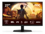 AOC   Q27G42XE   27 ”   IPS   QHD   16:9   180 Hz   1 ms   2560 x 1440 pixels   300 cd/m²   HDMI ports quantity 2   Black