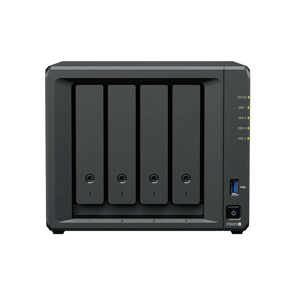 470007-ds925-4711174726004-0.webp Synology NAS DS925+ AMD Ryzen V1500B Processor frequency 2.2 GHz 4 GB DDR4 ECC SODIMM Black