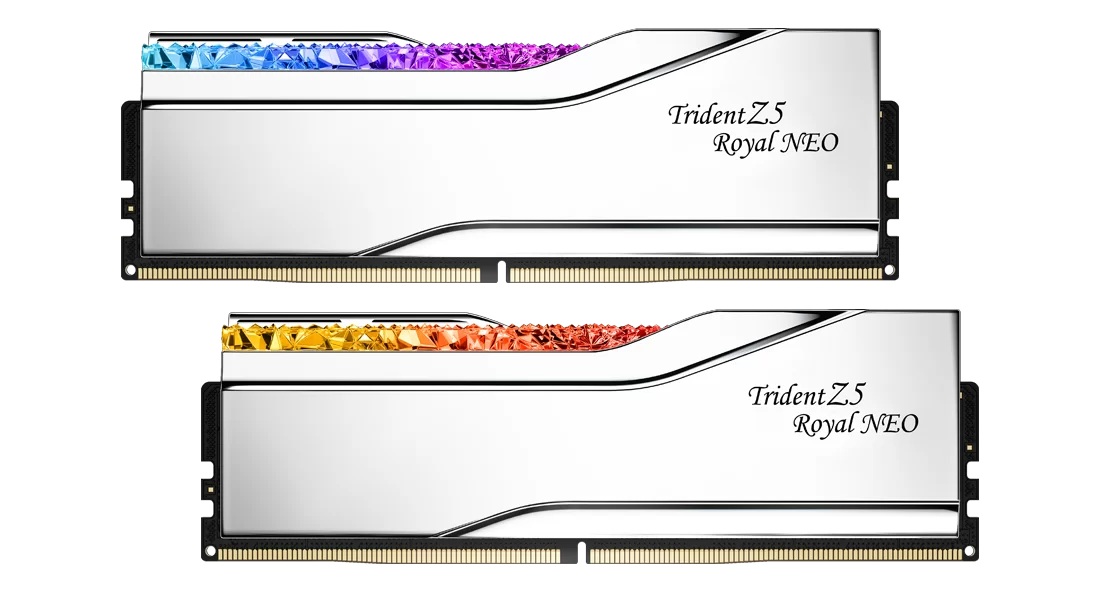 470156-f5-8000j3848h16gx2-tr5ns-4713294236807-0.webp G.Skill Trident Z5 Royal Neo 32 (2x16GB) GB DDR5 7200 MHz PC/server Registered No ECC No
