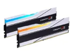 G.Skill Trident Z5 Neo RGB atmintis, užfiksuota iš šono su RGB apšvietimu