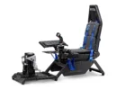Next Level Racing Boeing Commercial Edition Flight Simulator   Blue highlights