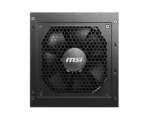 Maitinimo blokas MSI MAG A850GL PCIE5 II, šoninis vaizdas su jungtimis