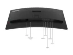 Lenovo   ThinkVision   T34WD-40   34 ”   VA   21:9   120 Hz   4 ms   3440 x 1440 pixels   300 cd/m²   HDMI ports quantity 1   Eclipse black   Warranty 36 month(s)