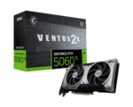 MSI GeForce RTX 5060 Ti 16G VENTUS 2X OC PLUS   NVIDIA   16 GB   GeForce RTX 5060 Ti   GDDR7   HDMI ports quantity 1   PCI Express Gen 5 x16 (uses x8)