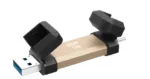 Silicon Power DS72   1000 GB   USB Type-A and USB Type-C 3.2 Gen 2   Gold