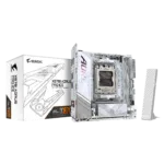 Gigabyte X870I AORUS PRO ICE   Processor family AMD   Processor socket AM5   DDR5 SDRAM   Supported hard disk drive interfaces M.2, SATA   Number of SATA connectors 2